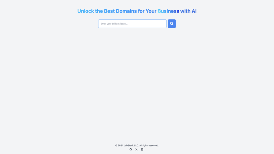 Unlock domain names with the power of AI