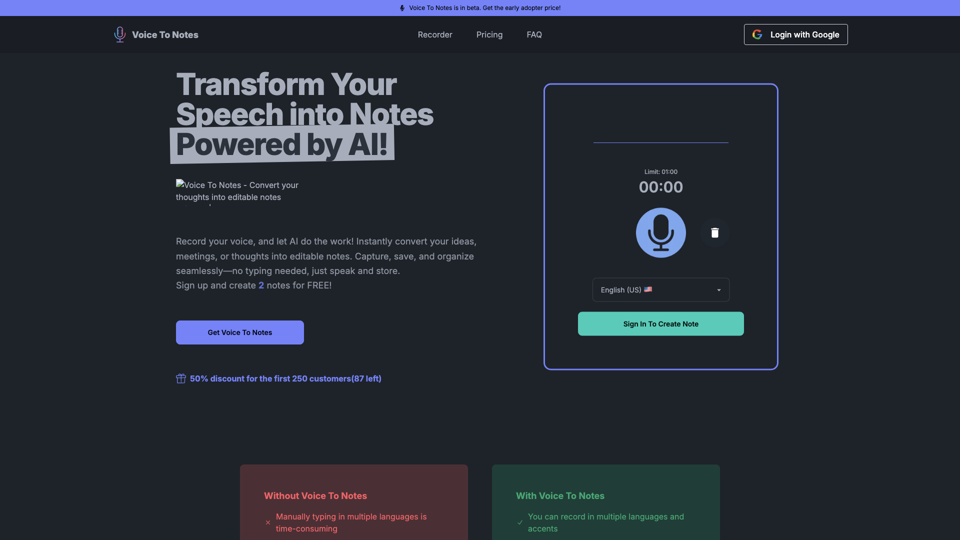 Voice To Notes