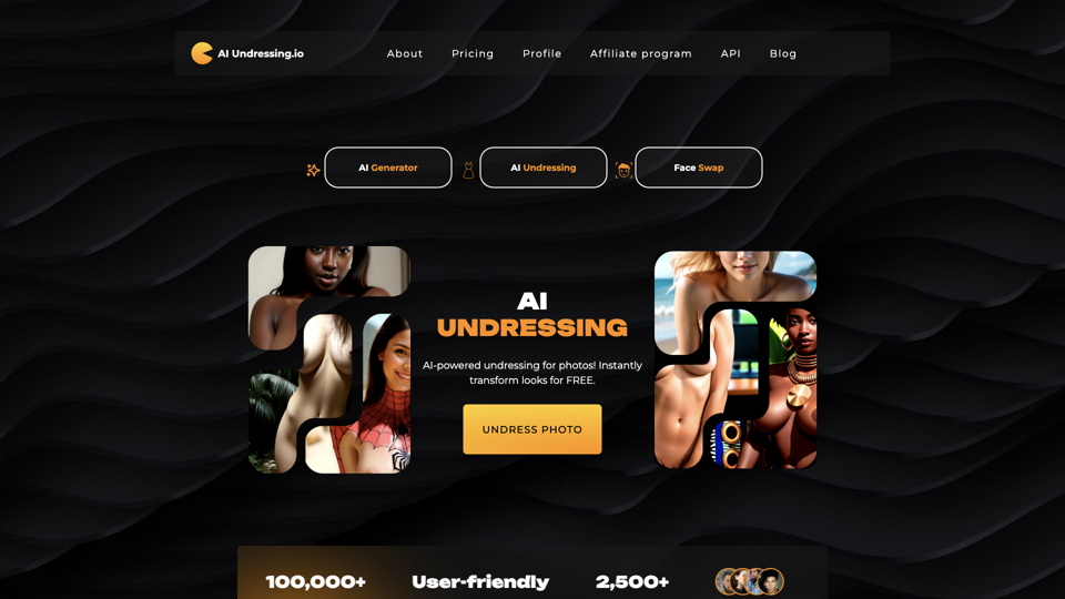 Undress Photo AI - 免費使用AI深層裸化技術轉換照片