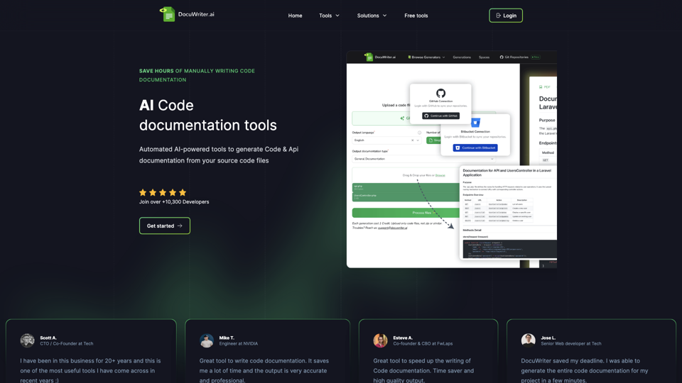 DocuWriter.ai - #1 AI Code documentation tools