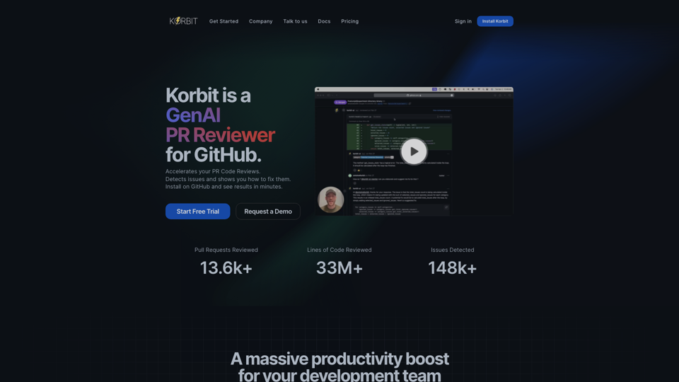 Korbit: Révolutionnez votre développement logiciel avec des revues de code assistées par l'intelligence artificielle