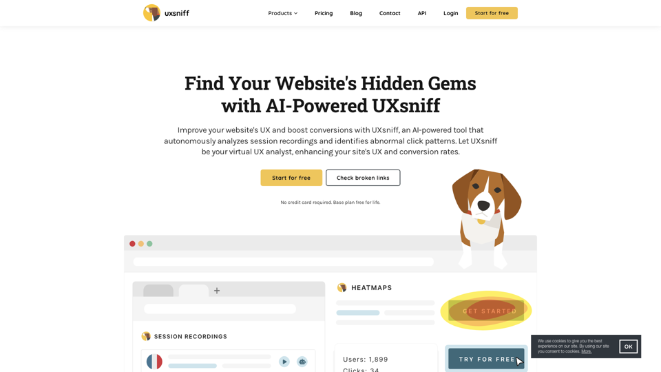 AI-Powered Website Heatmaps, Recordings and UX Analytic Tools