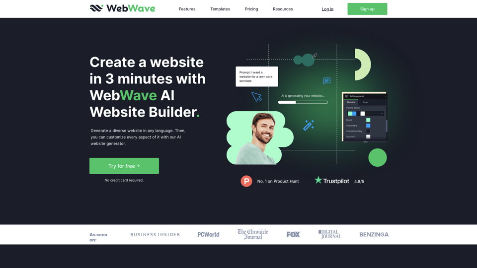 AI Website Builder | Your Custom 3-Minute Website with AI