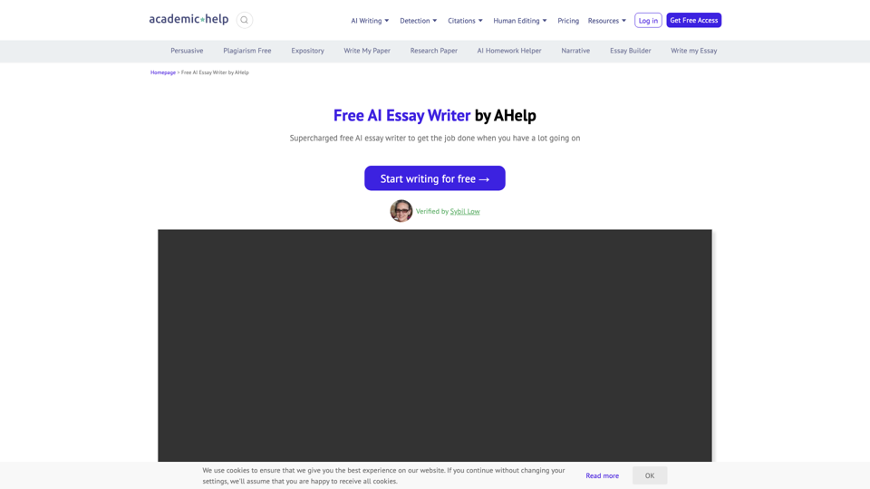 AI Essay Writer | AcademicHelp's Free Essay Generator