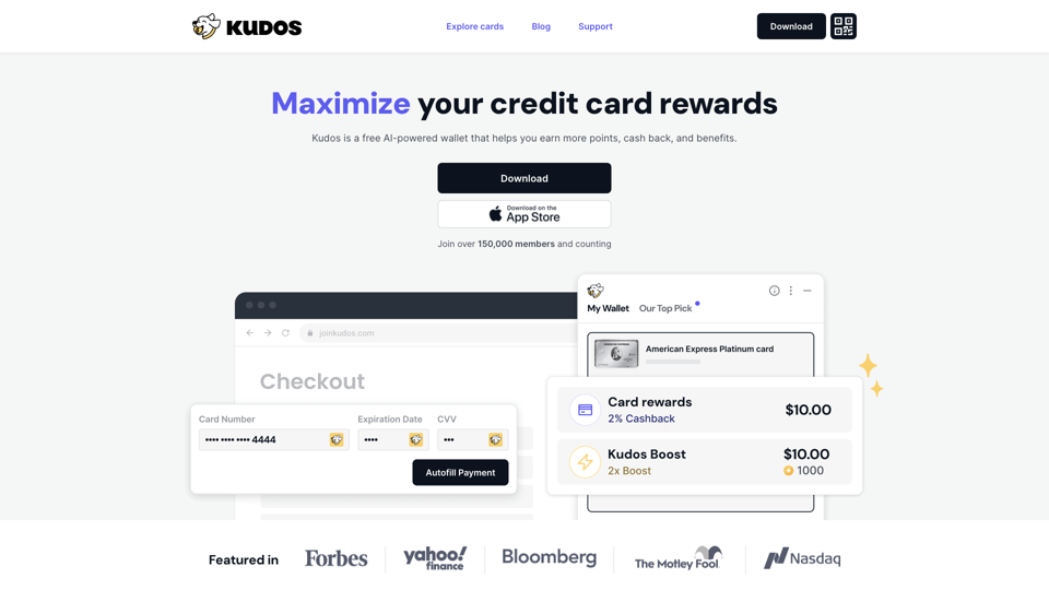 Kudos - Smart Wallet