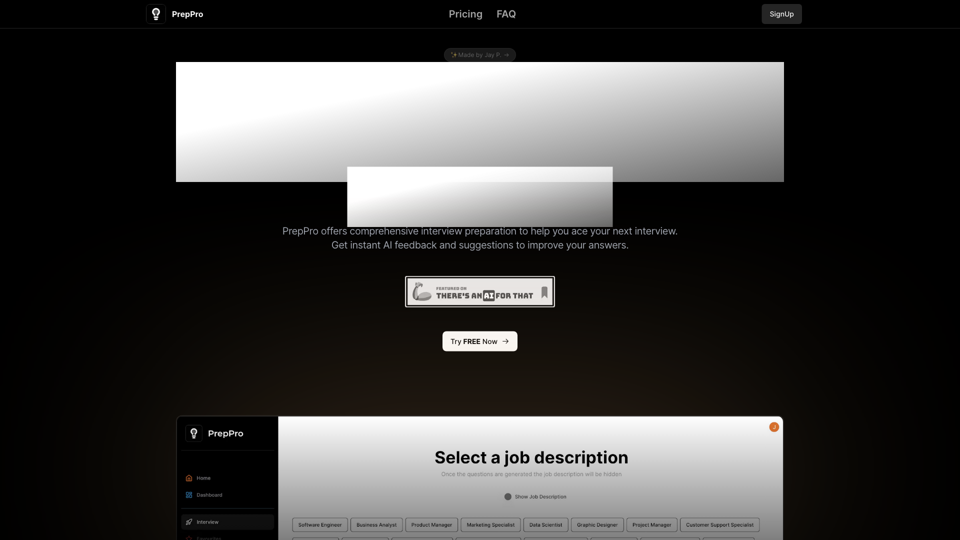 PrepPro - Ace Your Job Interviews with AI-Powered Preparation