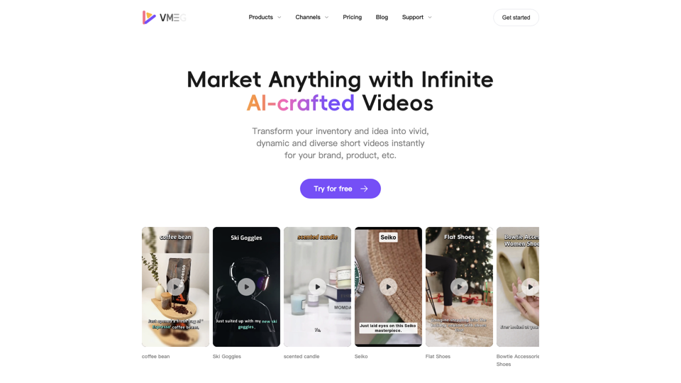 VMEG-Market Anything with Infinite AI-crafted Videos