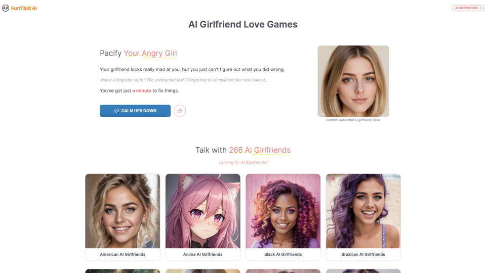 FunTalk AI - Melhor Simulador de Amor com Namoradas e Personagens de IA