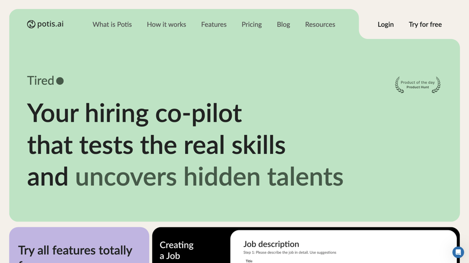 Potis.AI | Your Hiring Copilot