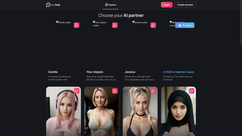 Texthub: Ultimate NSFW AI Chat &amp; AI Girlfriend