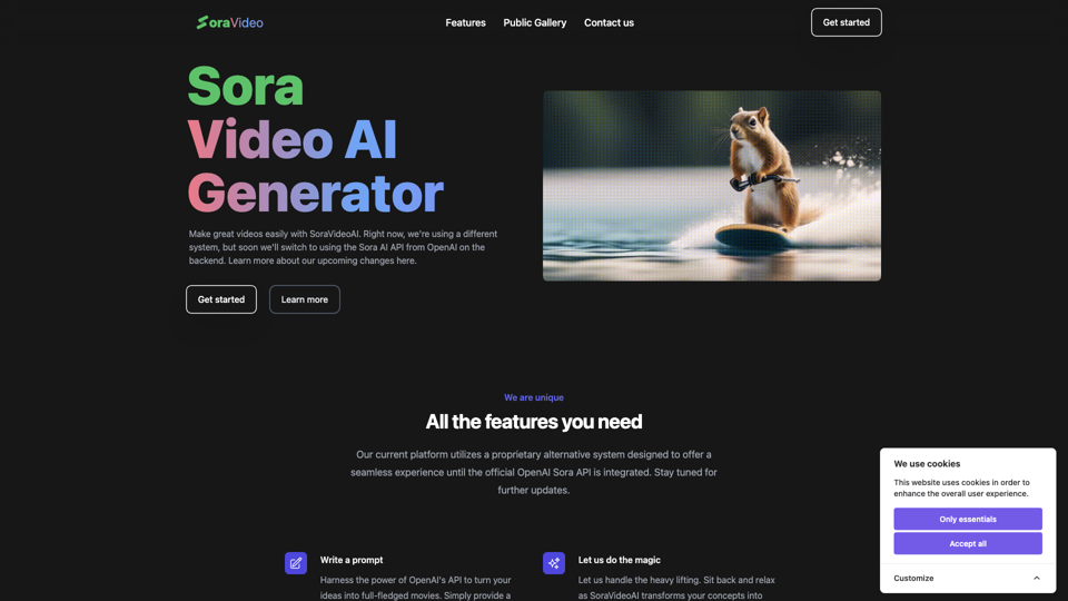 Sora Video AI - Try It Now!