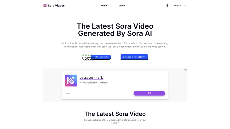 Sora Videos - El Último Vídeo Generado por Sora AI