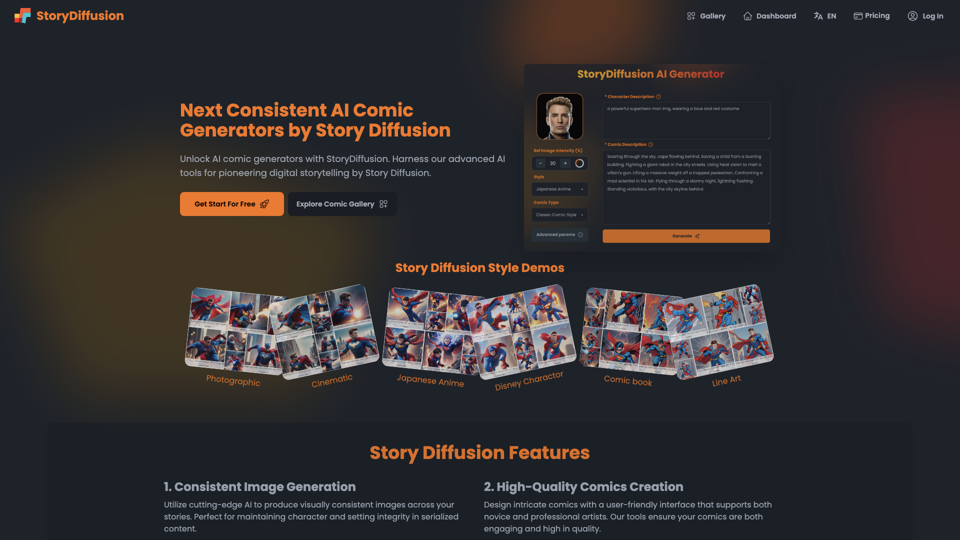 StoryDiffusion - Next Consistent AI Comic Generators by Story Diffusion