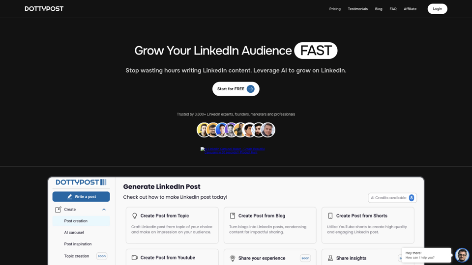 Dottypost - Grow Your LinkedIn Audience