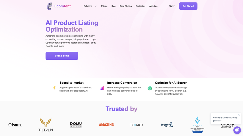 Ecomtent: AI Optimize Product Content Across Ecommerce Channels