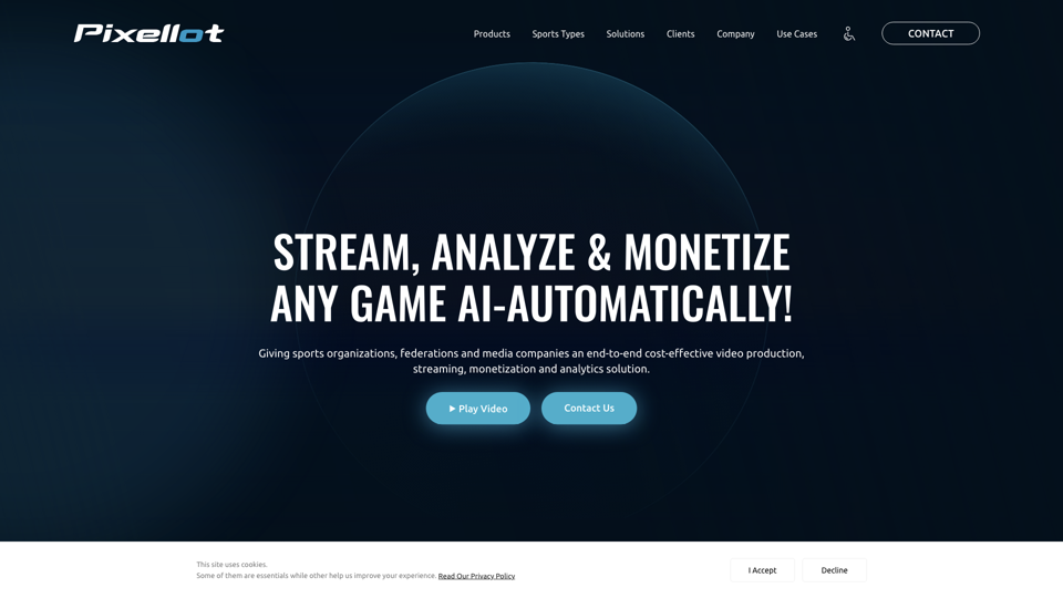 AI-Automated Sports Camera, Streaming &amp; Analytics | Pixellot