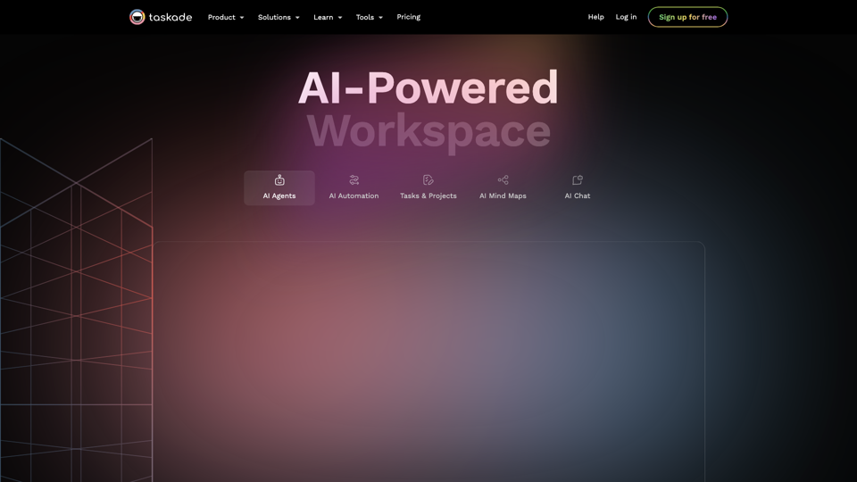 AI 驅動的生產力 — 打造您的 AI 代理團隊 | Taskade