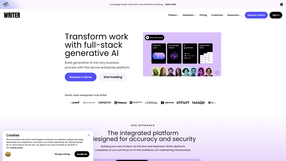 Writer - The full-stack generative AI platform