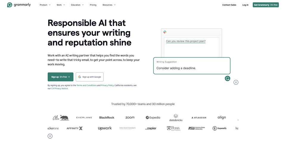 Grammarly : Assistance Écrivain IA Gratuite