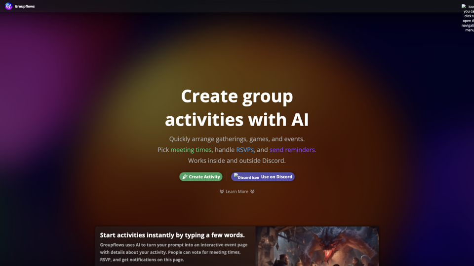 Groupflows | Easily arrange group activities