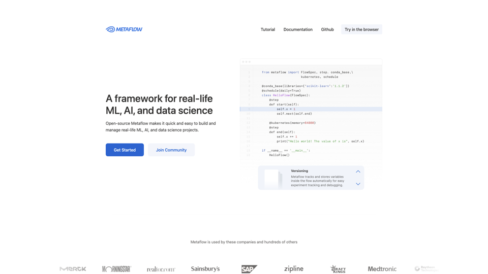 Metaflow - un marco para el aprendizaje automático (ML), inteligencia artificial (AI) y ciencia de datos en la vida real