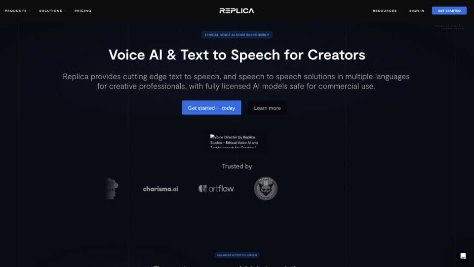 Voice AI and Text To Speech | Replica Studios