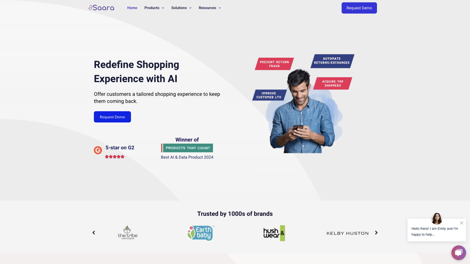 Redefining online shopping experience with AI | Saara Inc