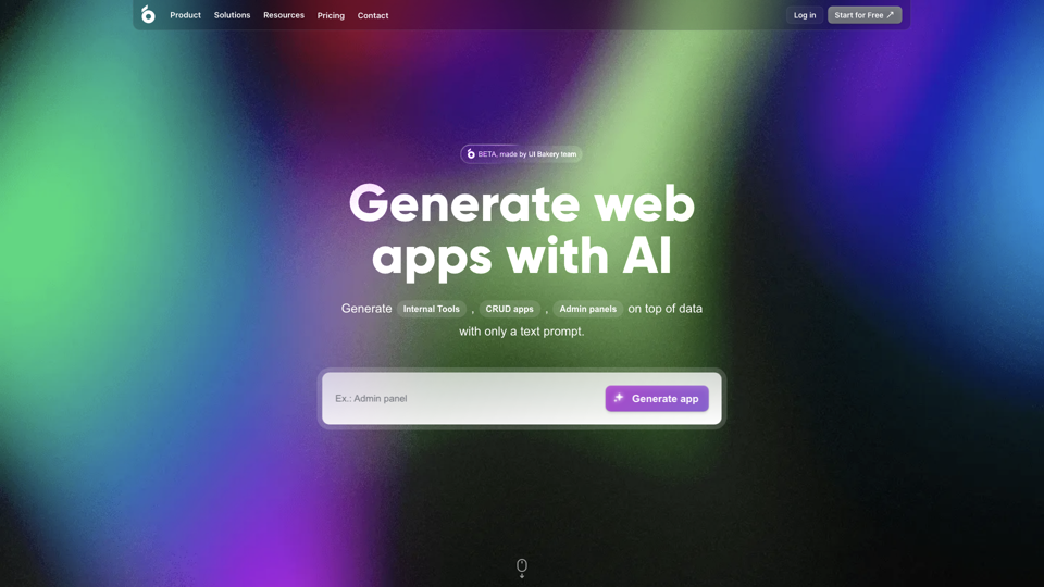 AI App Generator | UI Bakery