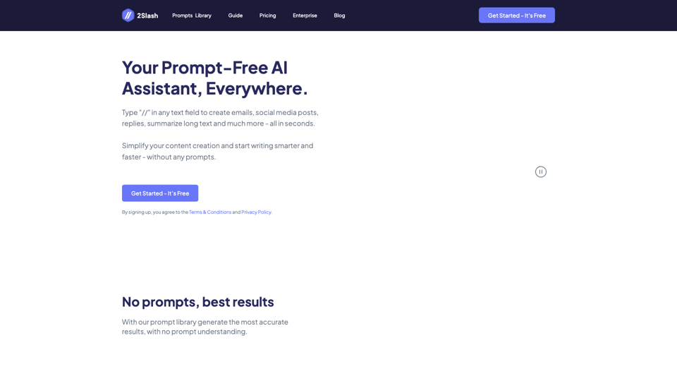 Your Prompt-Free AI Assistant, Everywhere | 2Slash