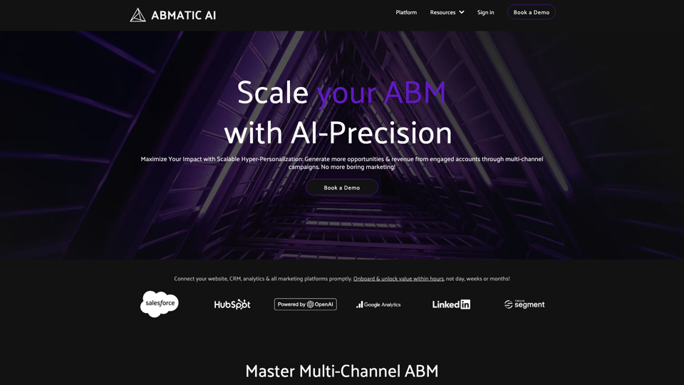 Abmatic AI | Transforming Account-Based Marketing