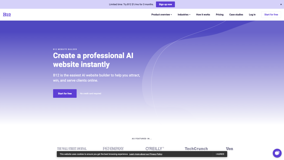 B12 | Le constructeur de sites web AI le plus simple