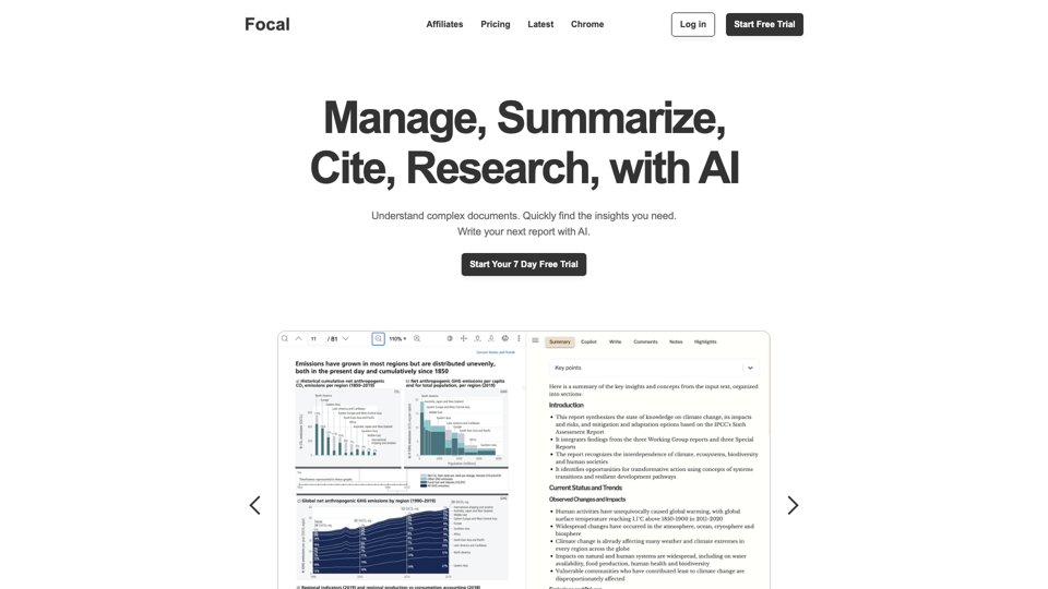 Focal: Tu Plataforma de Investigación con Enfoque en Inteligencia Artificial