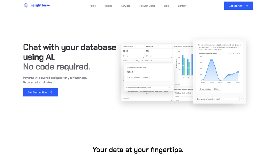 InsightBase | Chat with your database using AI