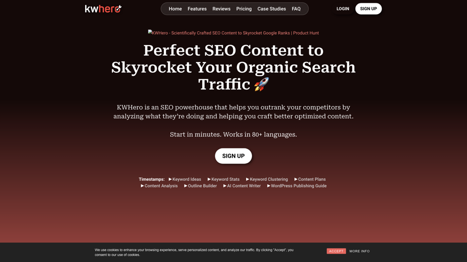 Keyword Hero AI - Le meilleur outil SEO