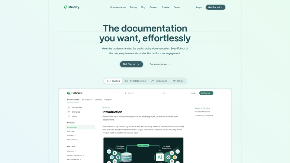 Mintlify - The modern standard for documentation