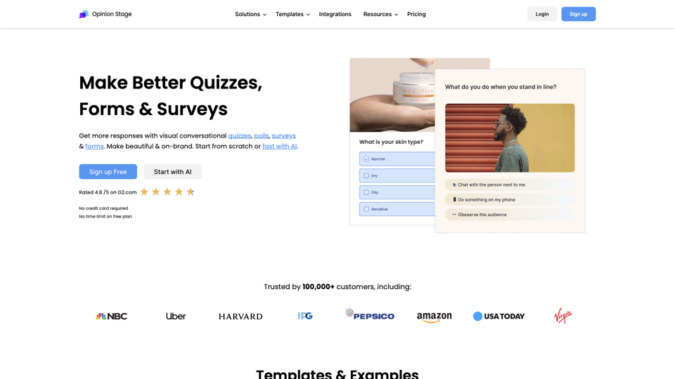 Opinion Stage: Make Better Quizzes, Forms &amp; Surveys