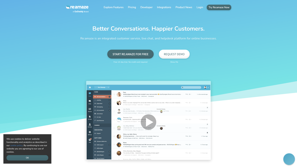 Re:amaze - Customer service, live chat, and helpdesk solutions for online businesses.