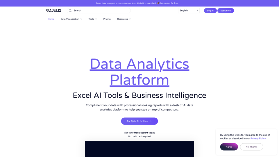 Plateforme d'Analyse de Données : Outils AI pour Excel &amp; Business Intelligence