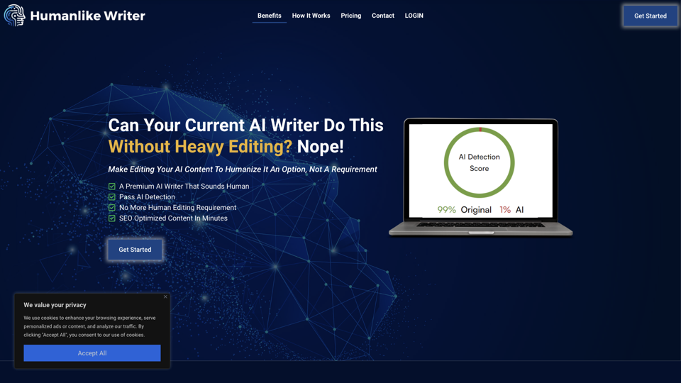 Premium AI Writer For Blogs | Sounds Human |Pass AI Detection