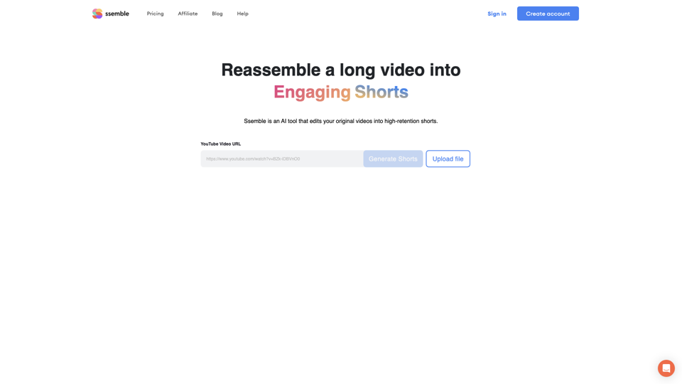 Ssemble YouTube Shorts Maker