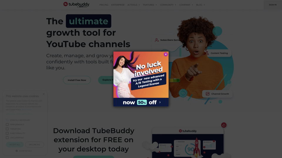 TubeBuddy: Инструмент для роста и управления каналами YouTube для создателей контента