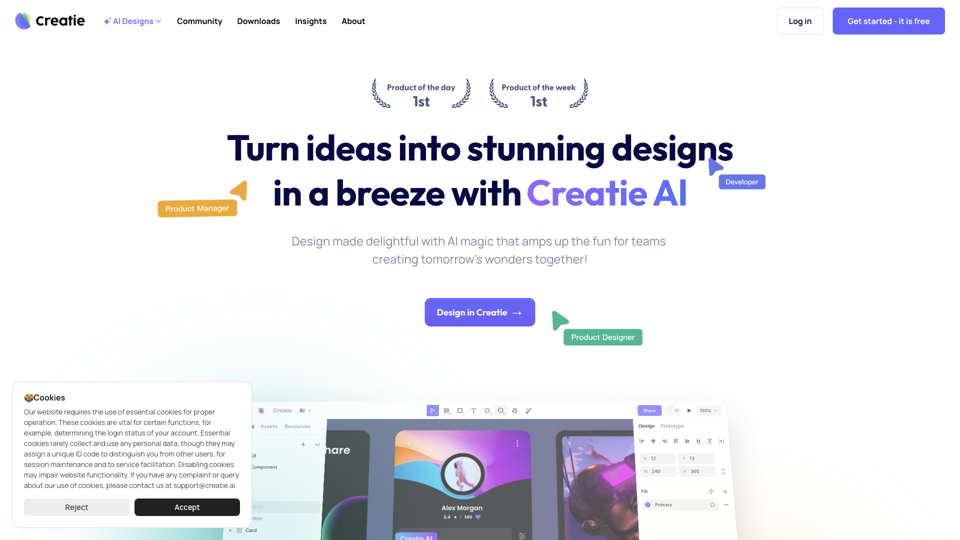 Creatie | An AI empowered design tool for creatives