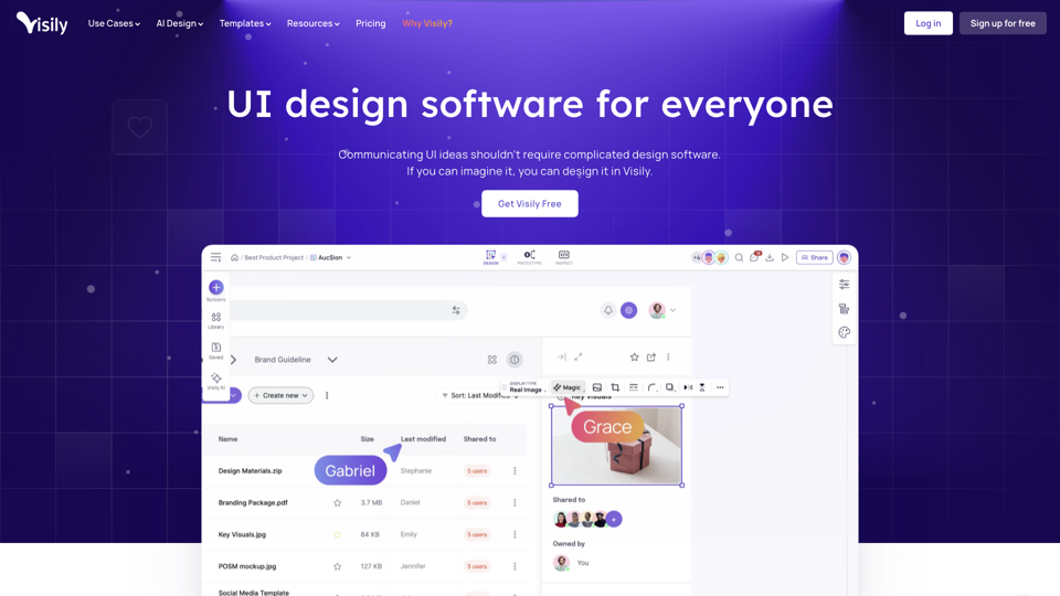 Visily - Software de design de UI com tecnologia de IA