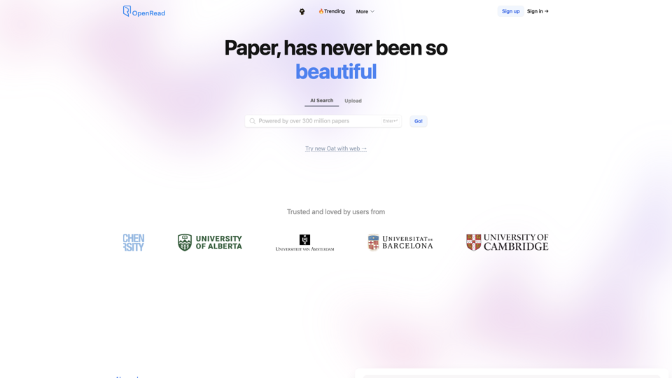 OpenRead - Let's reshape research