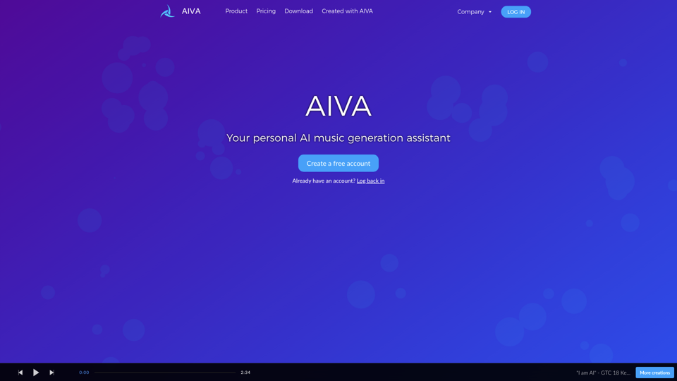 AIVA，人工智慧音樂生成助手