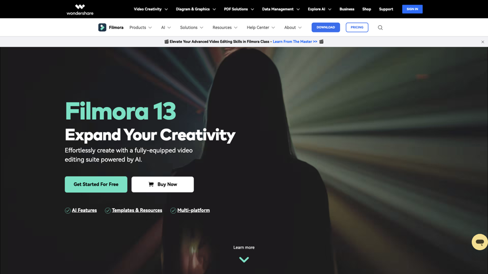 Wondershare Filmora - Software de Edición de Video Fácil de Usar