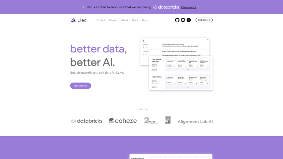 Lilac - Better data, better AI