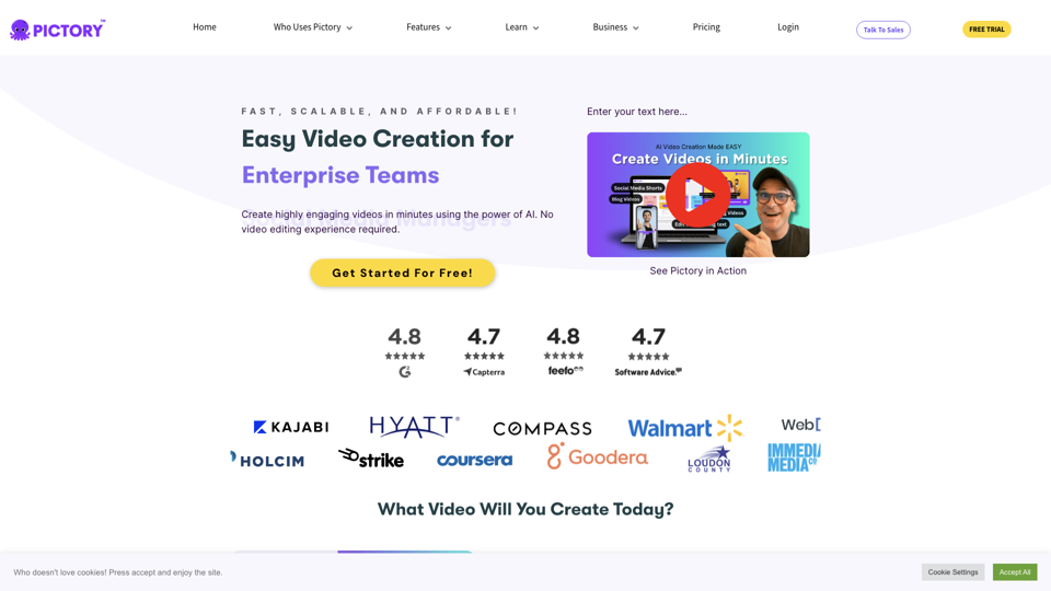 Pictory - Easy Video Creation For EVERYONE