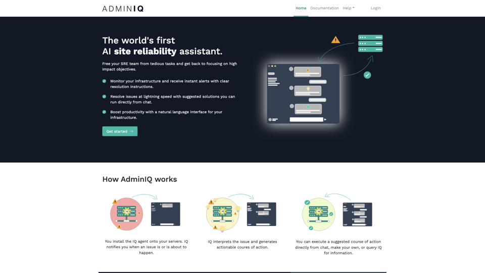 AdminIQ - Simplify Site Reliability