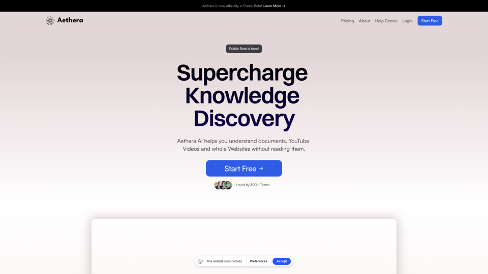 Aethera - Collaborative Knowledge Discovery for Teams and Individuals